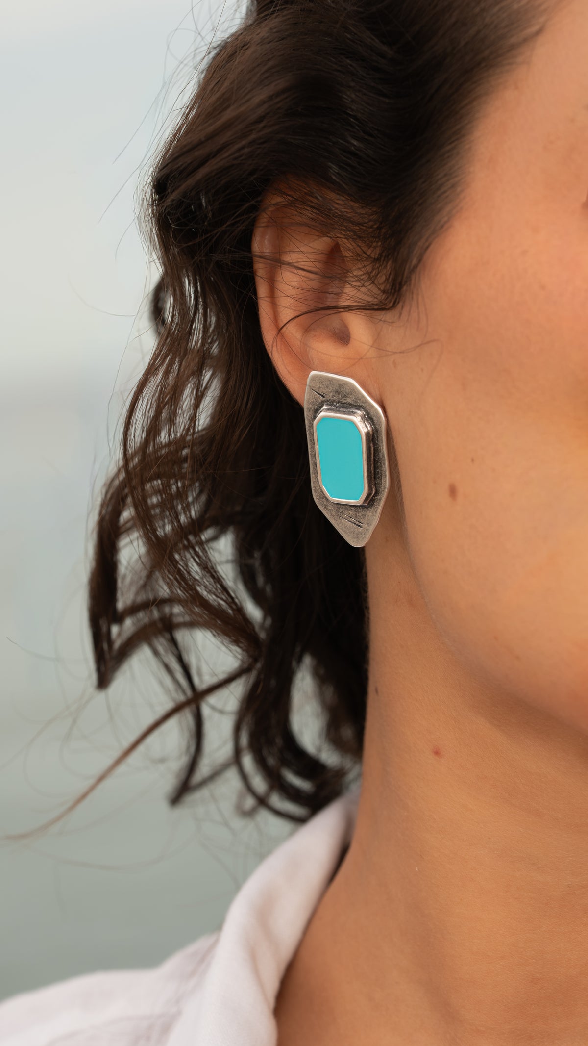 Pendientes Mardel plata de ley 925 en modelo joyería artesanal - QDM